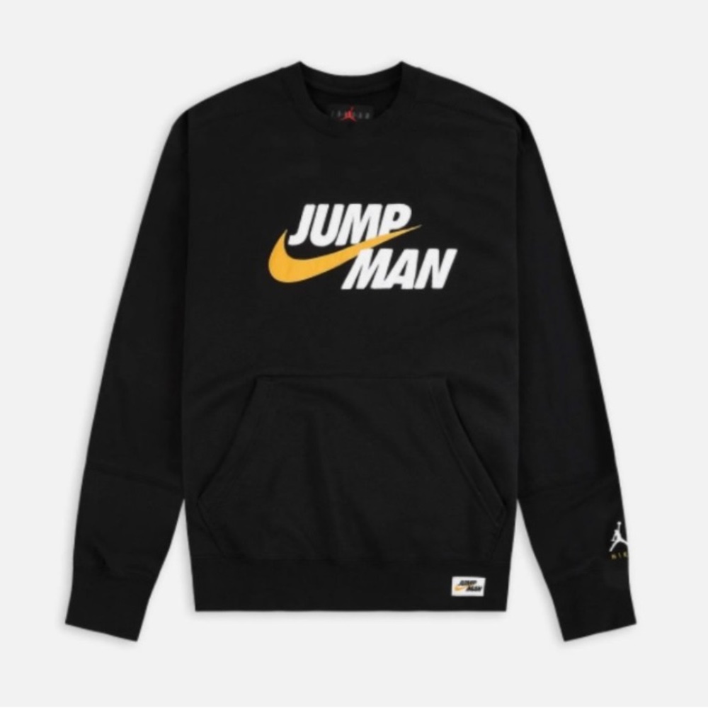 Nike Air Jordan Jumpman Sweater Sweatshirt Black DA7194-010 Men’s Size Medium.